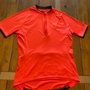 Pinnacle Womens‎ 8 Red Cycle Riding Gear MTB 1/4 Zip